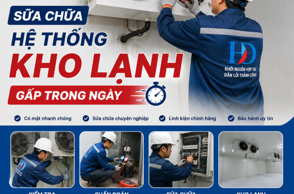 sửa chữa hệ thống kho lạnh gấp trong ngày