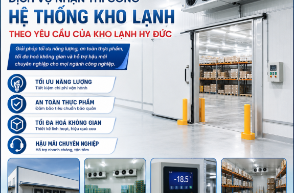 nhận thi công hệ thống kho lạnh theo yêu cầu