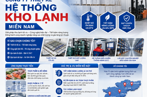 công ty thiết kế hệ thống kho lạnh miền nam