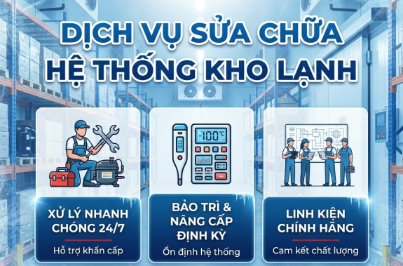 dịch vụ sửa chữa hệ thống kho lạnh