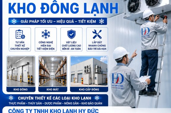 thiết kế kho đông lạnh