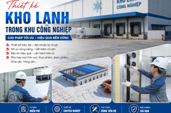 thiết kế kho lạnh trong khu công nghiệp