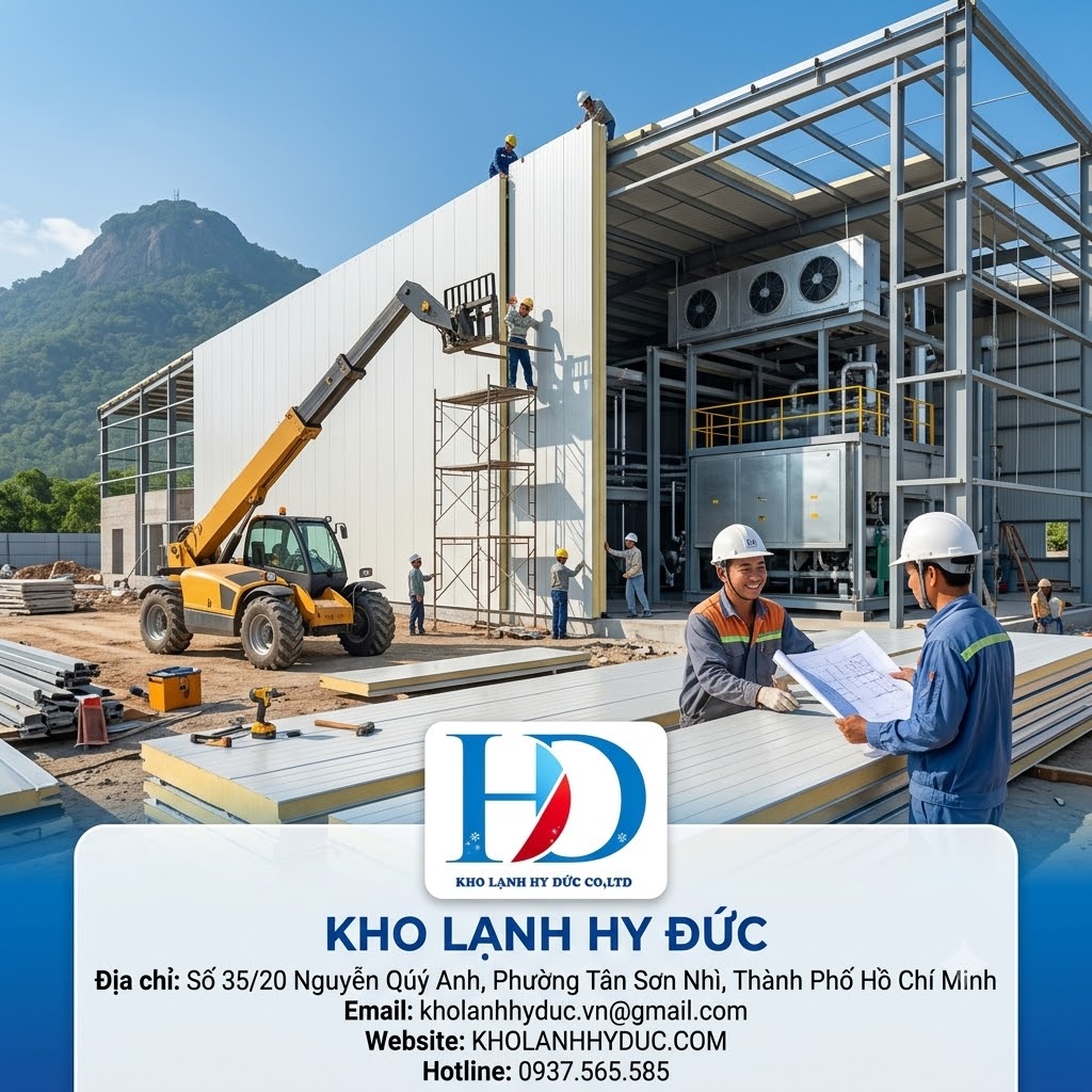 thiết kế hệ thống kho lạnh tại tây ninh