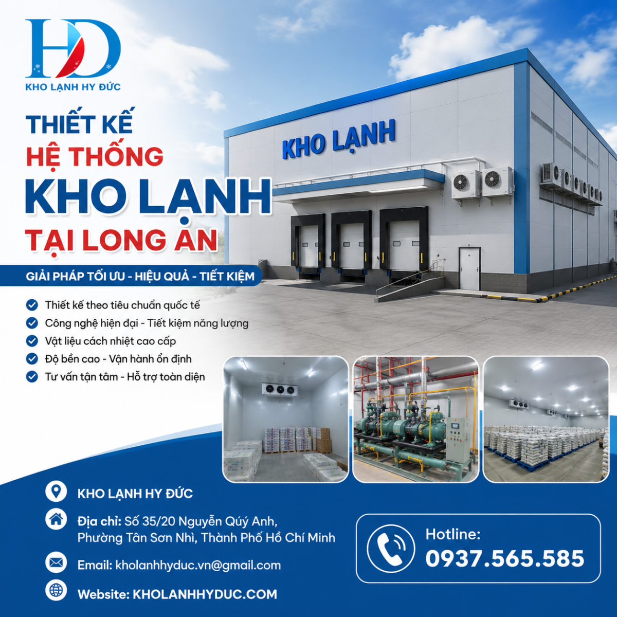 thiết kế hệ thống kho lạnh tại tây ninh