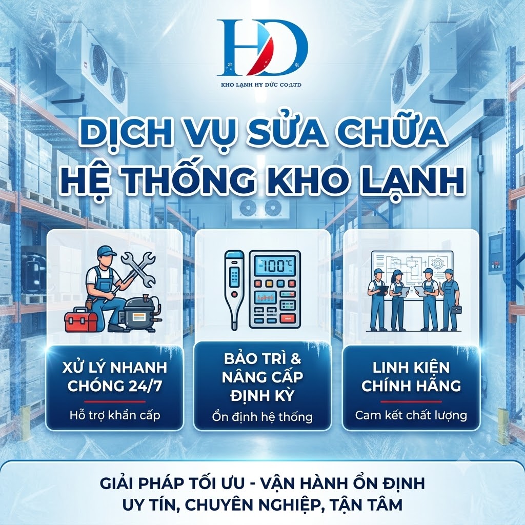 dịch vụ sửa chữa hệ thống kho lạnh