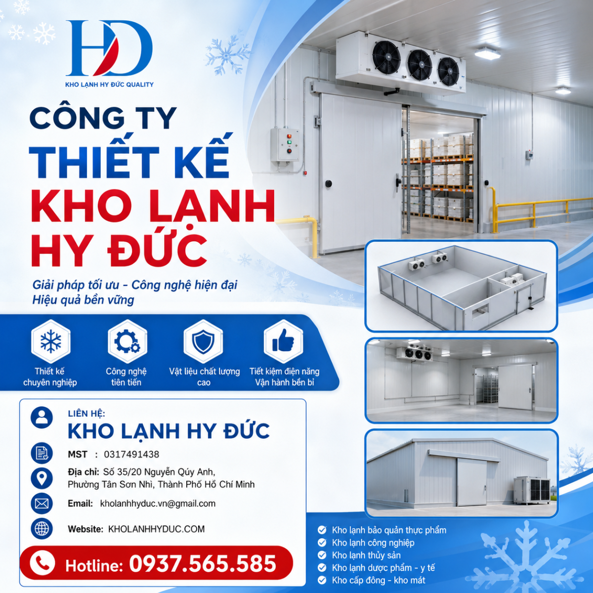 công ty thiết kế kho lạnh